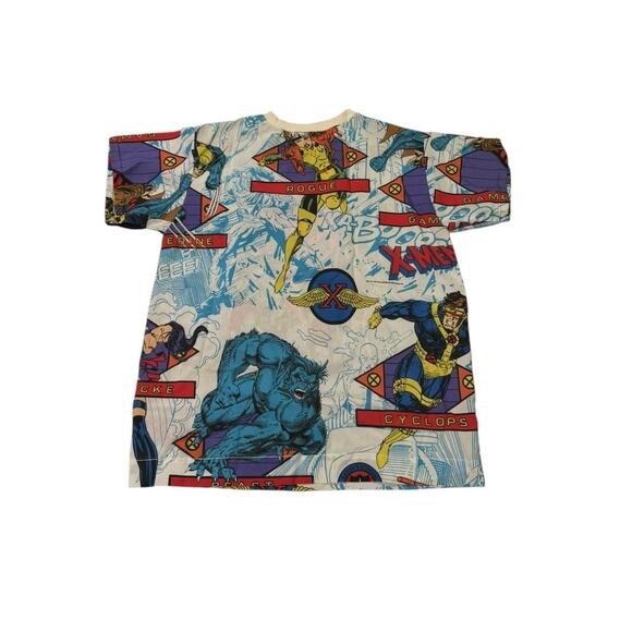 Vintage X-Men Comic Strip All-Over Print T-Shirt - Picture 2 of 2